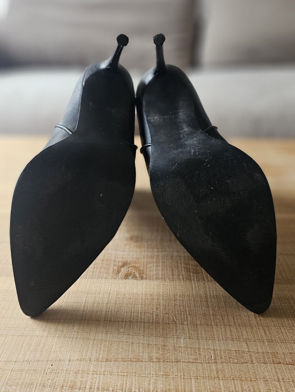 Steve Madden Black Pointed Toe Stiletto Ankle Booties Size 11 - Picture 5 of 7